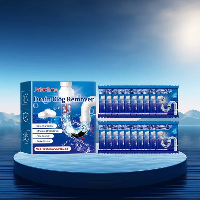 

Boxed Effervescent Cleaner Tablets Toilel Floor Drain Pipe Sewer Unclogging Anti Clogging Cleaning