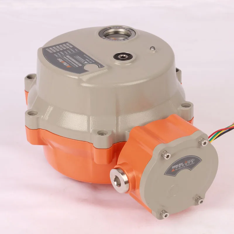 High Quality Explosion Proof Ip68 Rated 12V / 24V White Motorized Electric Damper Actuator For Valve