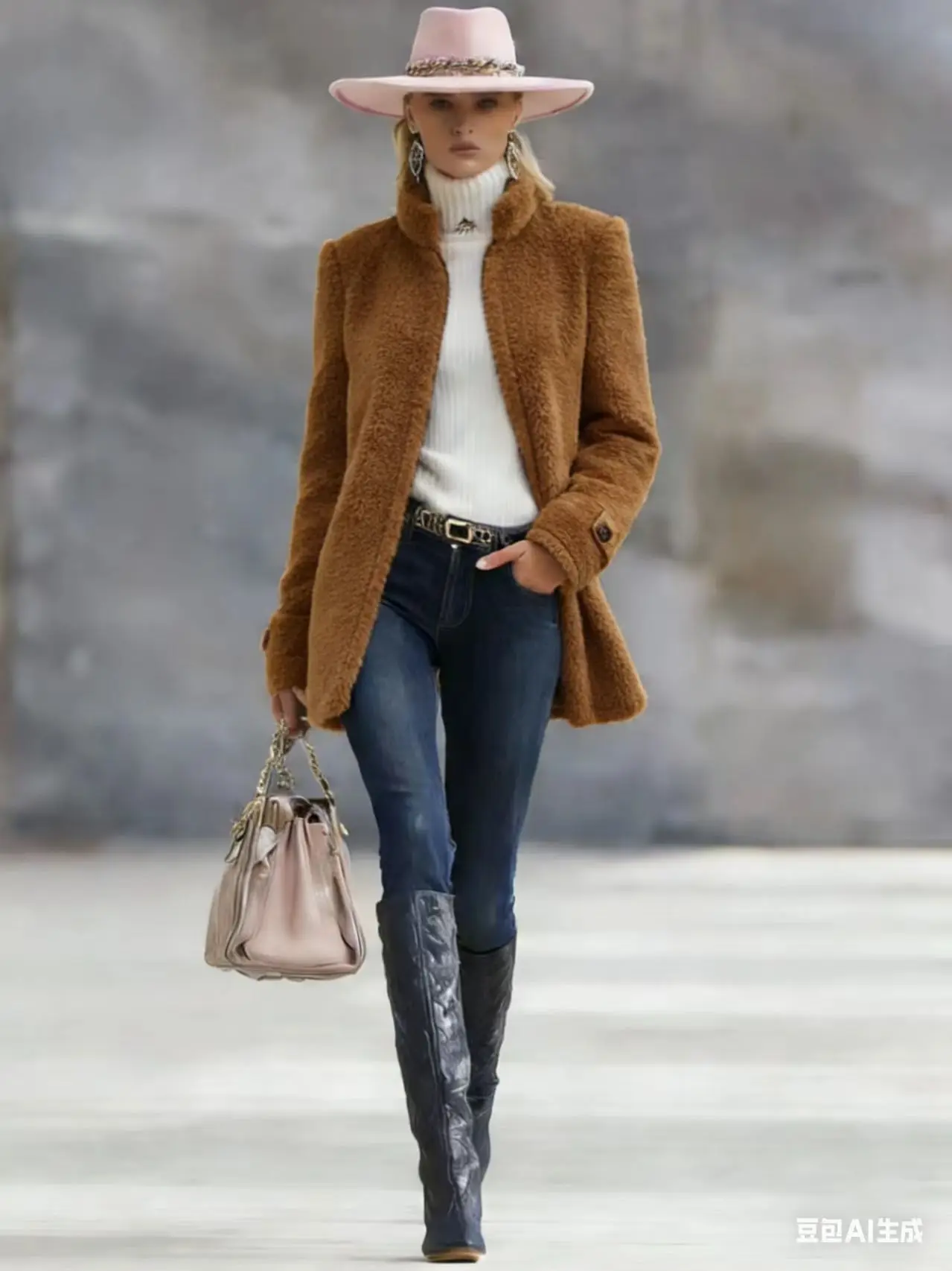 Women's Stand Collar Cashmere Zipper Woolen Coat jacket 2026 Elegant Women Winter Solid color Open lining jacket Vintage Coat