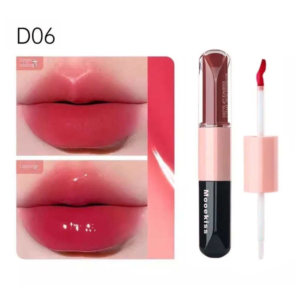 

New Double-headed Mirror Lipstick Moisturizing Anti Drying Moisturizing Lip Glaze Waterproof Non-stick Cup Lip Makeup Women