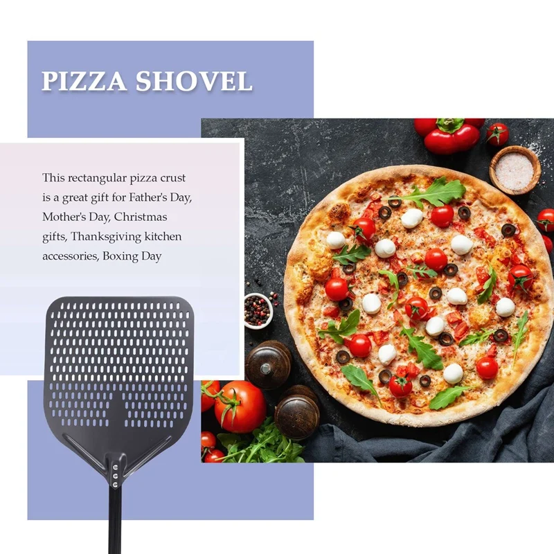 14 Inch Aluminum Pizza Shovel Peel With Long Handle Pastry Tools Accessories Pizza Spatula Cake Baking Turner