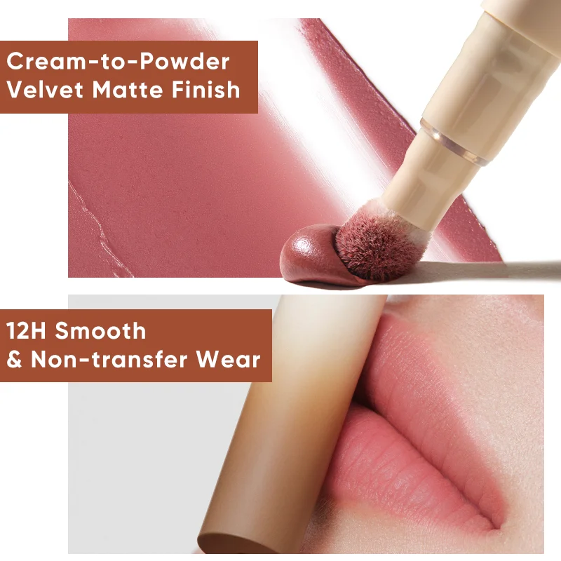 JUDYDOLL Tinta labbra opaca, a lunga durata, a prova di trasferimento, schiarente, copertura totale, non asciugatura, comodo da indossare