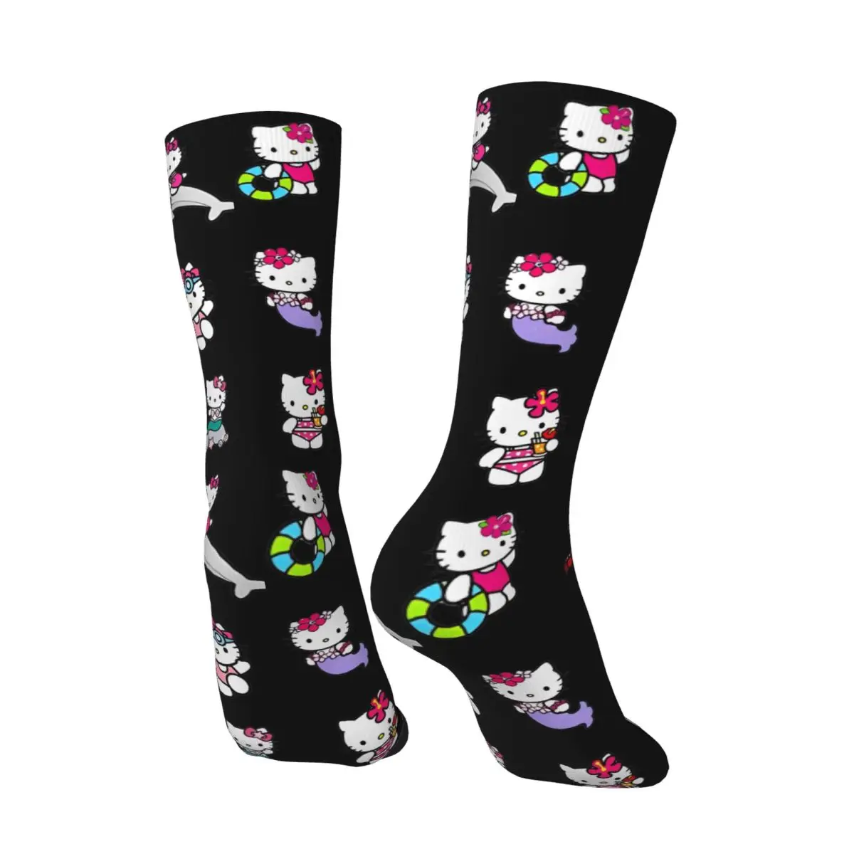 Hello Kitty Socks Spring design Stockings Vintage Women Men High Quality Socks Design Cycling Anti Bacterial Socks