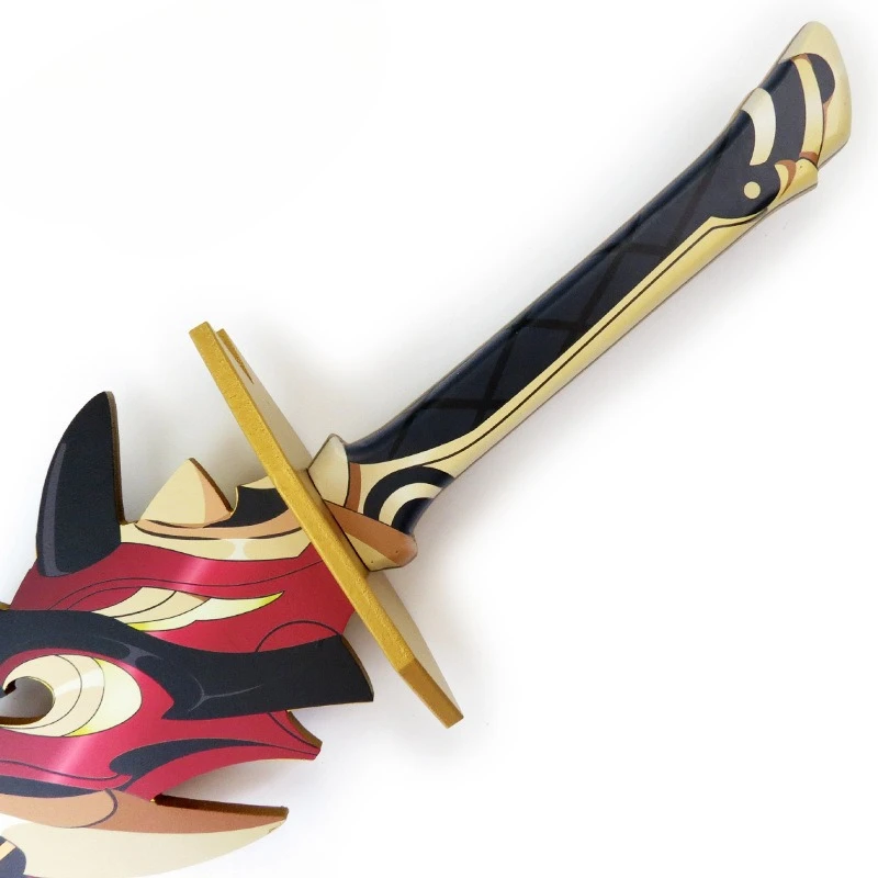 110cm Redhorn Stonethresher Arataki Itto Genshin Impact Game Peripherals Weapon Model Bamboo Sword Cosplay Prop Craft Collection
