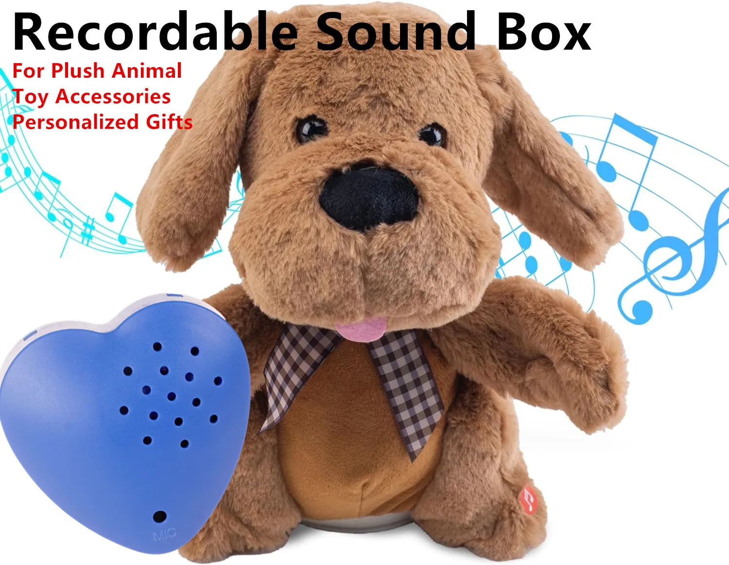 

Boy Gift Mini Voice Recorder Box 30 Second Sound Box Recordable Button Sound Box for Stuffed Animals Plush Toys Baby Doll Gifts