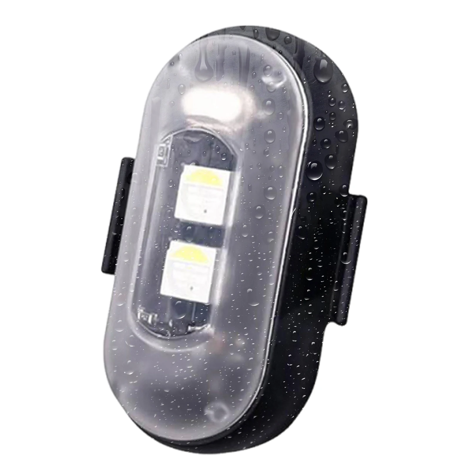 2/4/6 Stück kabellose LED-Blitzleuchten mit Fernbedienung, 7 Farben, wiederaufladbare USB-LED-Leuchten für Autos, Fahrräder, Motorräder – Detail 2