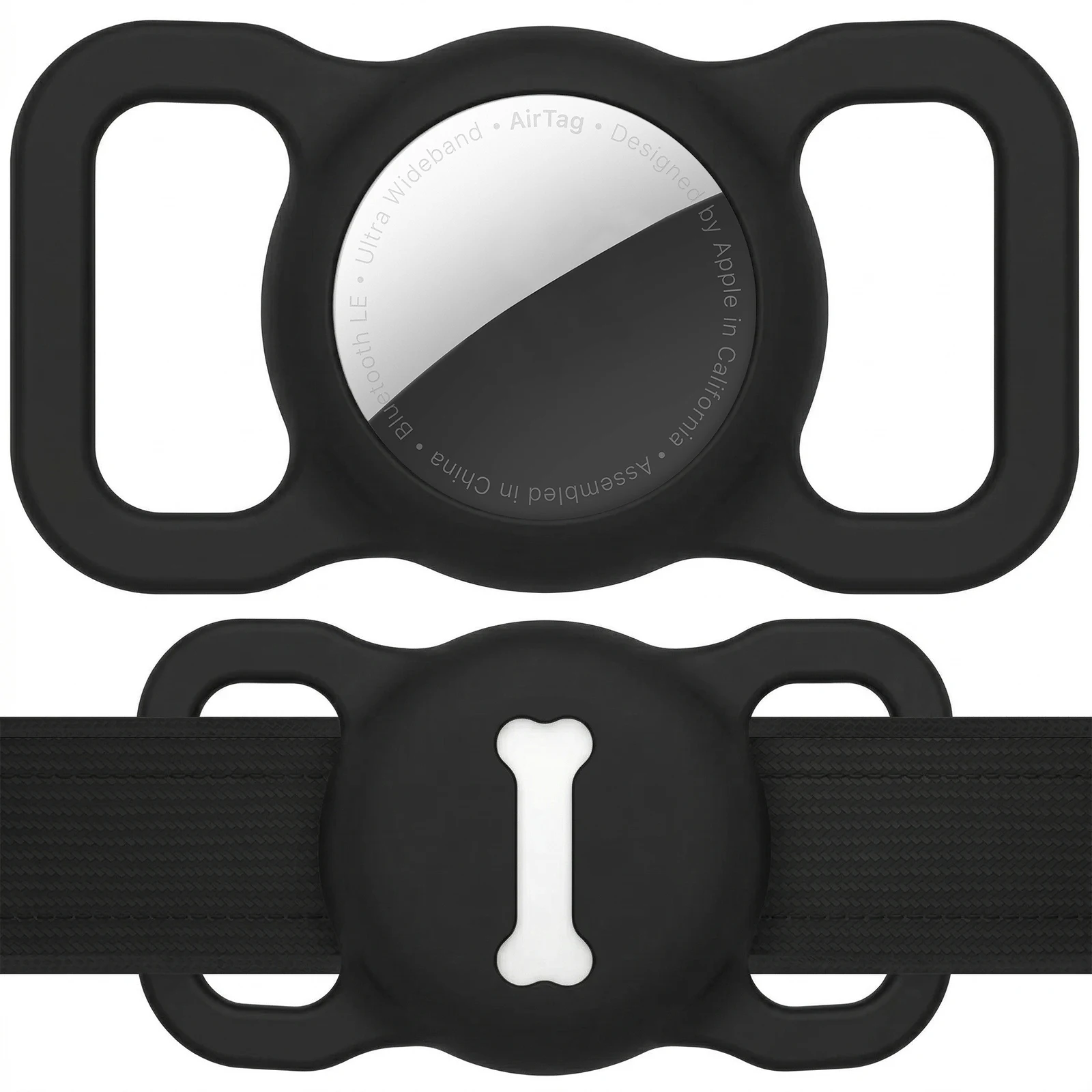 

Silicone Protective Sleeve for Apple Airtags Pet Dog Cat Positioning Tracker Collar Cover For AirTag Anti-lost Protective Case