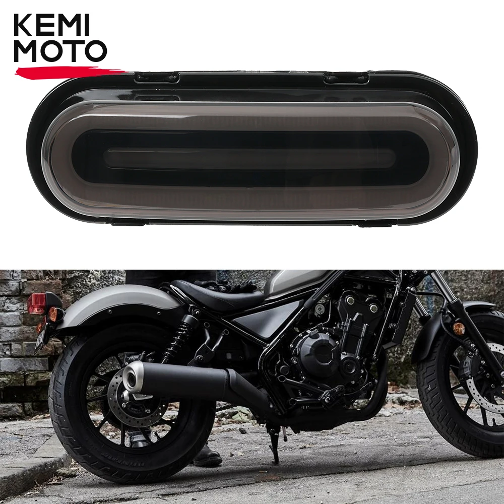 

CM500 CM300 Taillights ‎IP67 For Honda Rebel CMX300 2017-2024 LED Tail Lights Motorcycle Smoked lens Lamp Break Stop KEMiMOTO