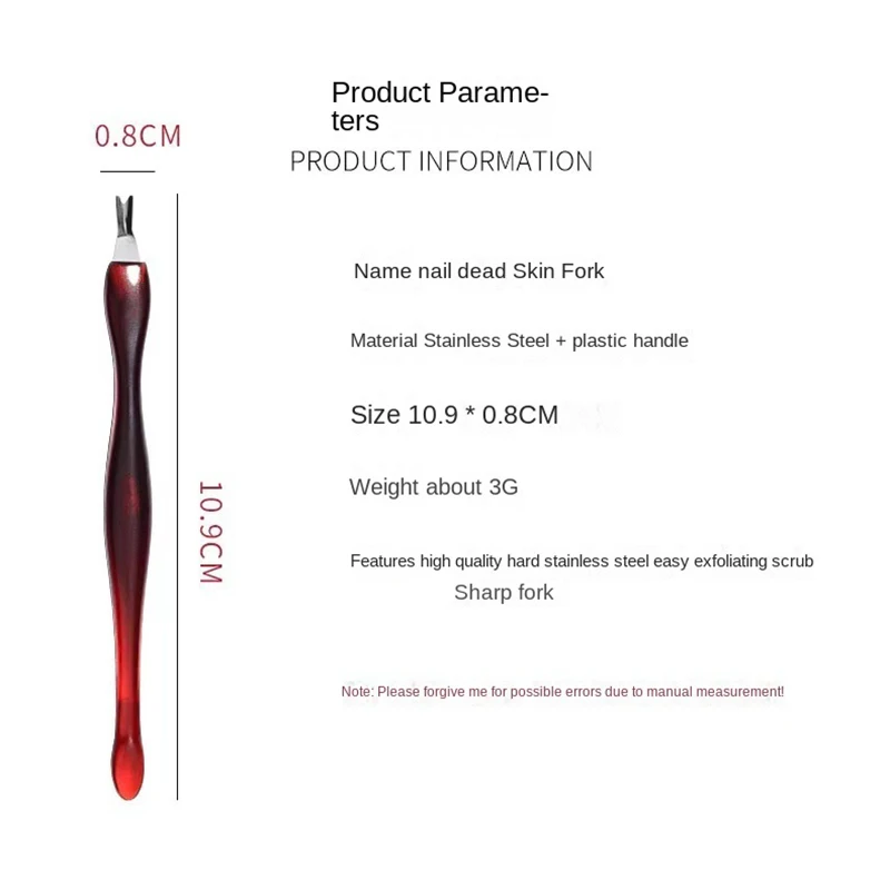 Nail Removal Tools Dead Skin Fork Nail Dead Skin Push Cutin Manicure Nail Dead Skin Hairpin Dead Stainless Steel
