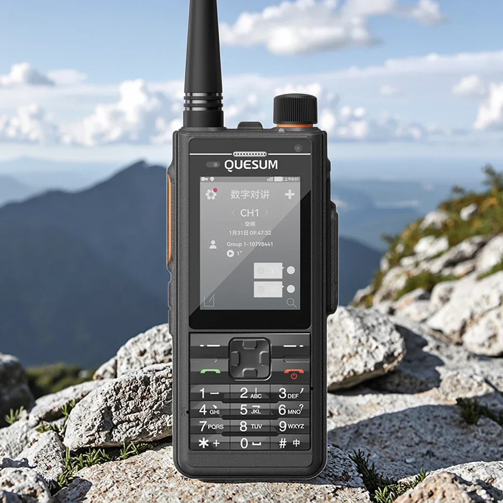 Alta calidad MAX11 PoC + DMR + Walkie Talkie analógico doble reloj una tecla SOS comunicación de Radio bidireccional
