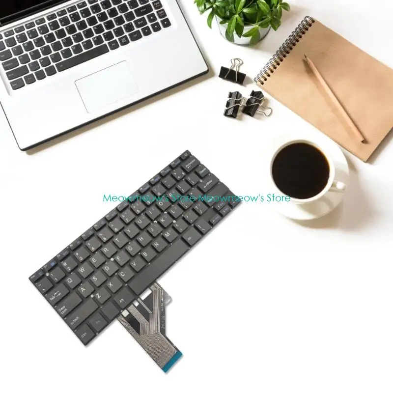 W91A Professional US Version Keyboard Scratch Resistant Replacement for 14F AXIOO 14F MB27724014 DX277-24-9 Laptop