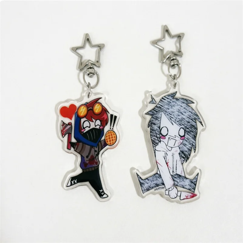 Anime Acrylic Keychain Cute Character Pendant Star Topper Bag Charm Keyring Accessory for Fans Gift