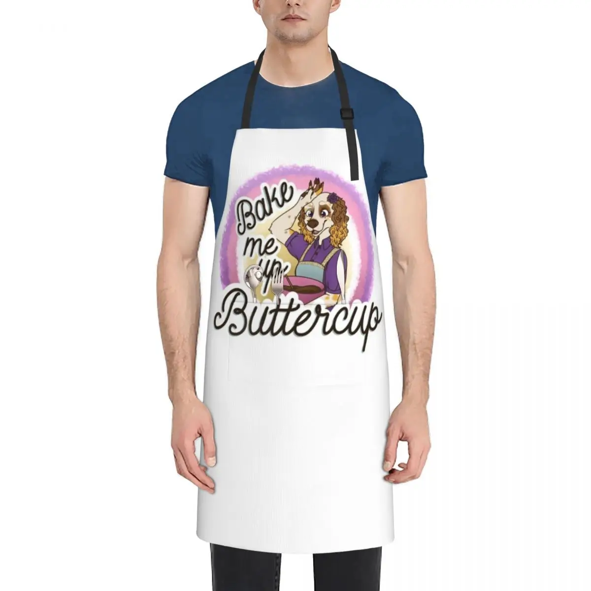 

Bake Me Up Buttercup, Buttercup Baking Design Apron cook wear household woman Apron