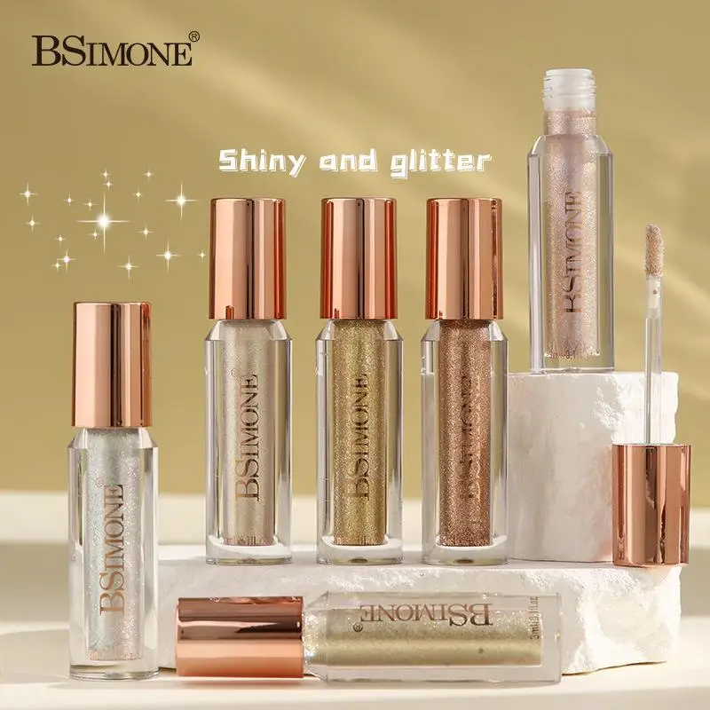 BSIMONE Liquid Eyeshadow Glitter Pearl Matte Texture Lasting Brighten Waterproof Fashion Liquid Eyeshadow Eye