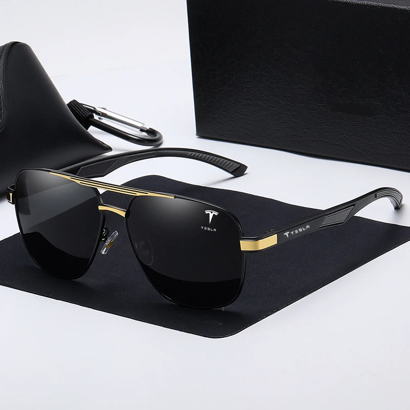 

Car High-End Leisurely Polarized Sunglasses Men Anti Glare Goggles For Tesla Model 3 Model Y Model S Model X Cybertruck Roadster