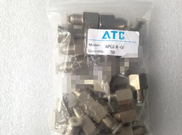 

20pcs/1Bag New AirTAC APCF4-01 APCF401 Fittings