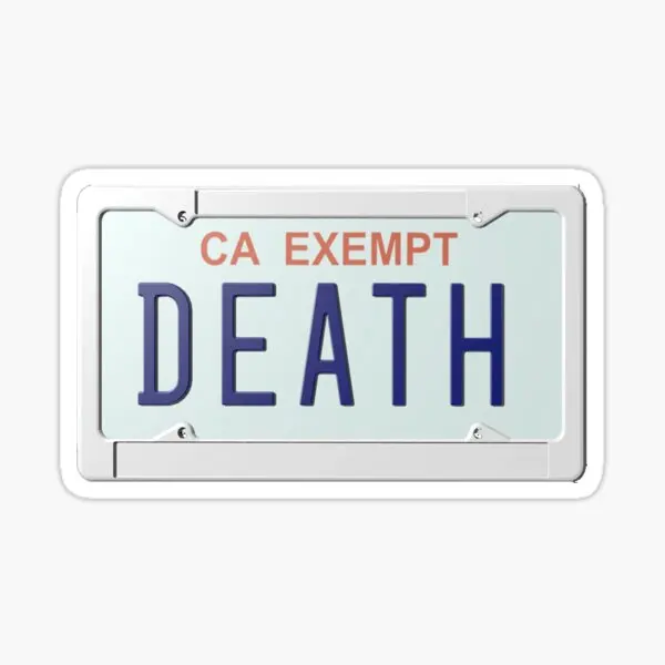 Death Grips Plate 5PCS Stickers for Kid Cartoon Art Water Bottles Anime Print Room Bumper Car Home Funny Laptop Background