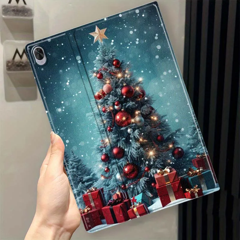 

Художественная рождественская елка для Huawei MatePad Air Pro M6 M5 SE T5 13,2 12,6 12, 11,5 11 10,8 10,4 10,1 дюймов, чехол для планшета