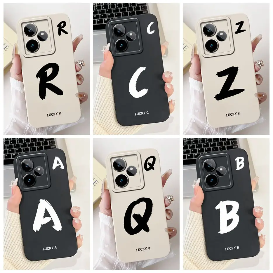 ل Realme GT7 5G حافظة RMX5061 لطيف محظوظ رسائل غطاء لينة بولي TPU ماتي جراب هاتف ل Realme GT 7 Pro GT7 T 7T GT7T Fundas Coque