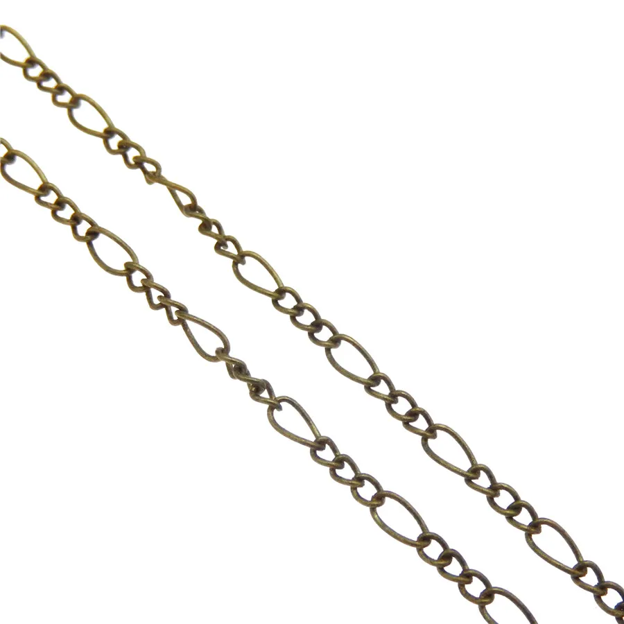 5M Antique Style Bronze Necklace Jewellry Chain Finding Retro Pendant Accessories 5*2MM