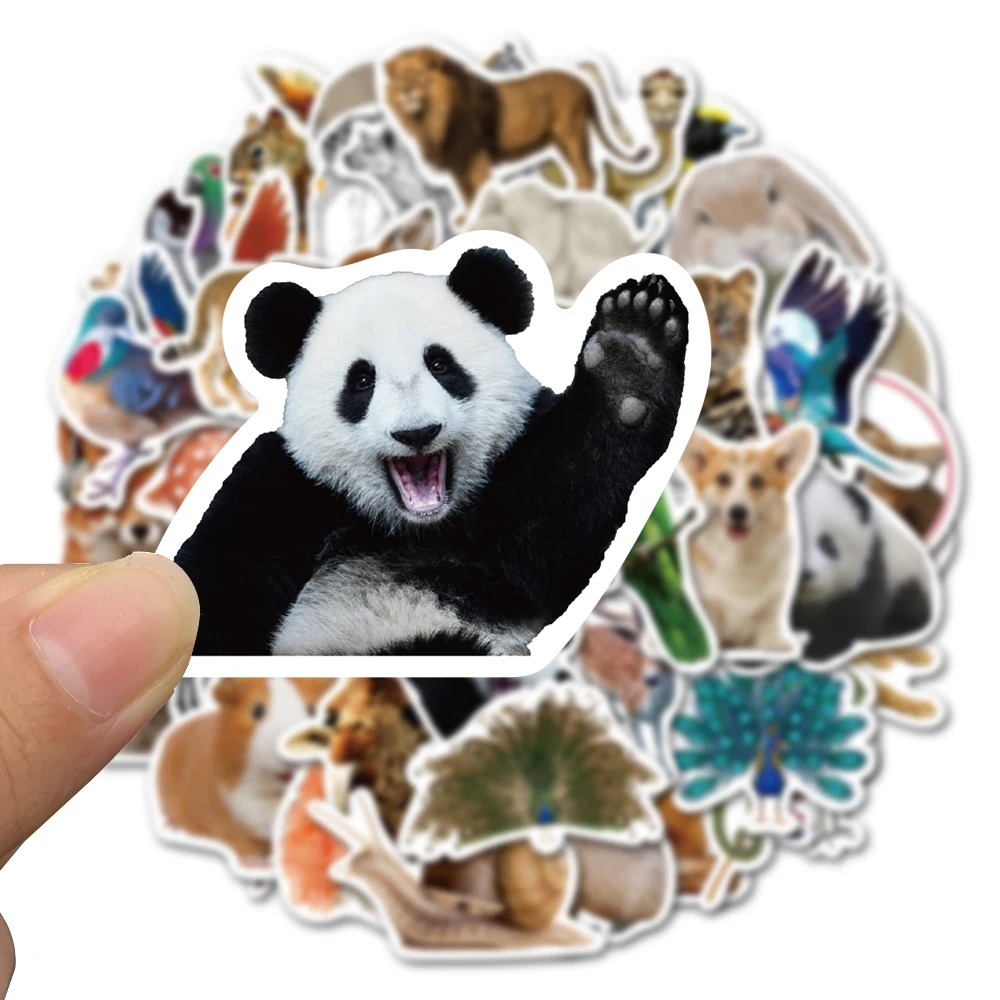 50PCS Animals 3D Waterproof Funny Dog Cow Pig  Stickers Vintage For DIY Kids Notebook Luggage Motorcycle Laptop Decals Toys