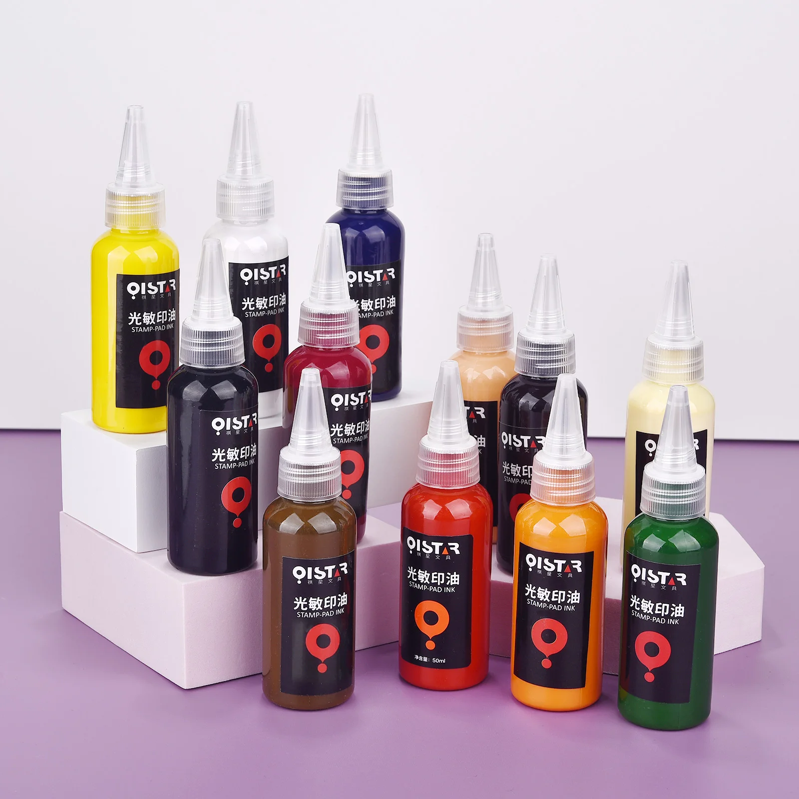 50 ml lichtempfindliche Drucköl-Tinte, Gummi-Stempeltinte, Öl-Stempeltinte, Nachfüllung, lichtempfindliche Tinte für Studenten, Name, Stempeldruck