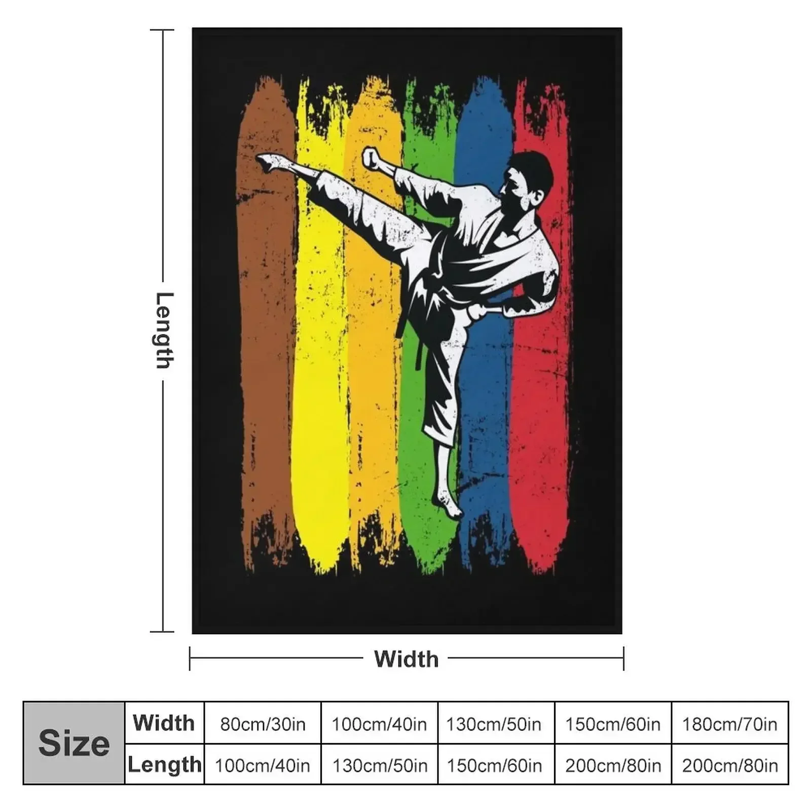 Karate fighter karate Throw Blanket Retros Blankets Sofas Of Decoration Bed Furry Summer Beddings Thins Blankets