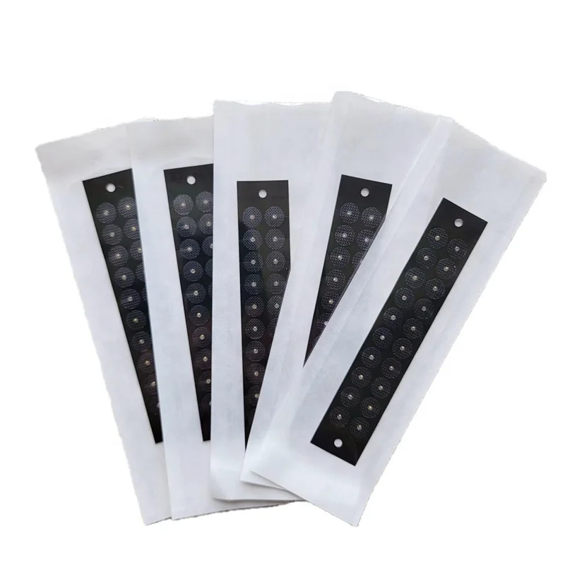 100PCS 24k Gold/Silver Coating Breathable Medical Anti Allergic Auricular Press Ear Seeds Ear Acupuncture Stimulation