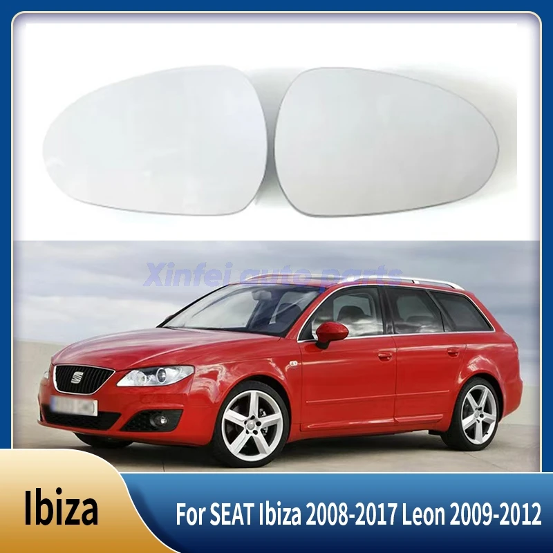 

Для SEAT Ibiza 2008-2017 Leon 2009-2012 левый и правый объектив заднего вида, разделенное зеркало, дверное стекло с подогревом, аксессуары для линз заднего вида, детали