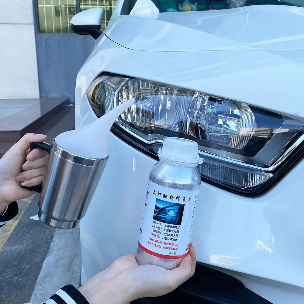 Auto-Scheinwerfer-Restaurierungsset, Autozubehör, Scheinwerfer-Reparatur- und Polier-Set, Scheinwerfer-Anti-Kratz-Detailing-Reinigungs- und Wartungsset, Scheinwerfer-Vorbereitungsset, 100 ml, Auto-Scheinwerfer-Kratzer, Vergilbung, Verwackelung, Reparatur, Polier- und Restaurierungsset – Detail 4