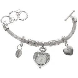 Reloj de pulsera con dijes de diamantes para mujer, pulsera con adornos decorativos de boda, regalo de Festival, joyería de mano elegante