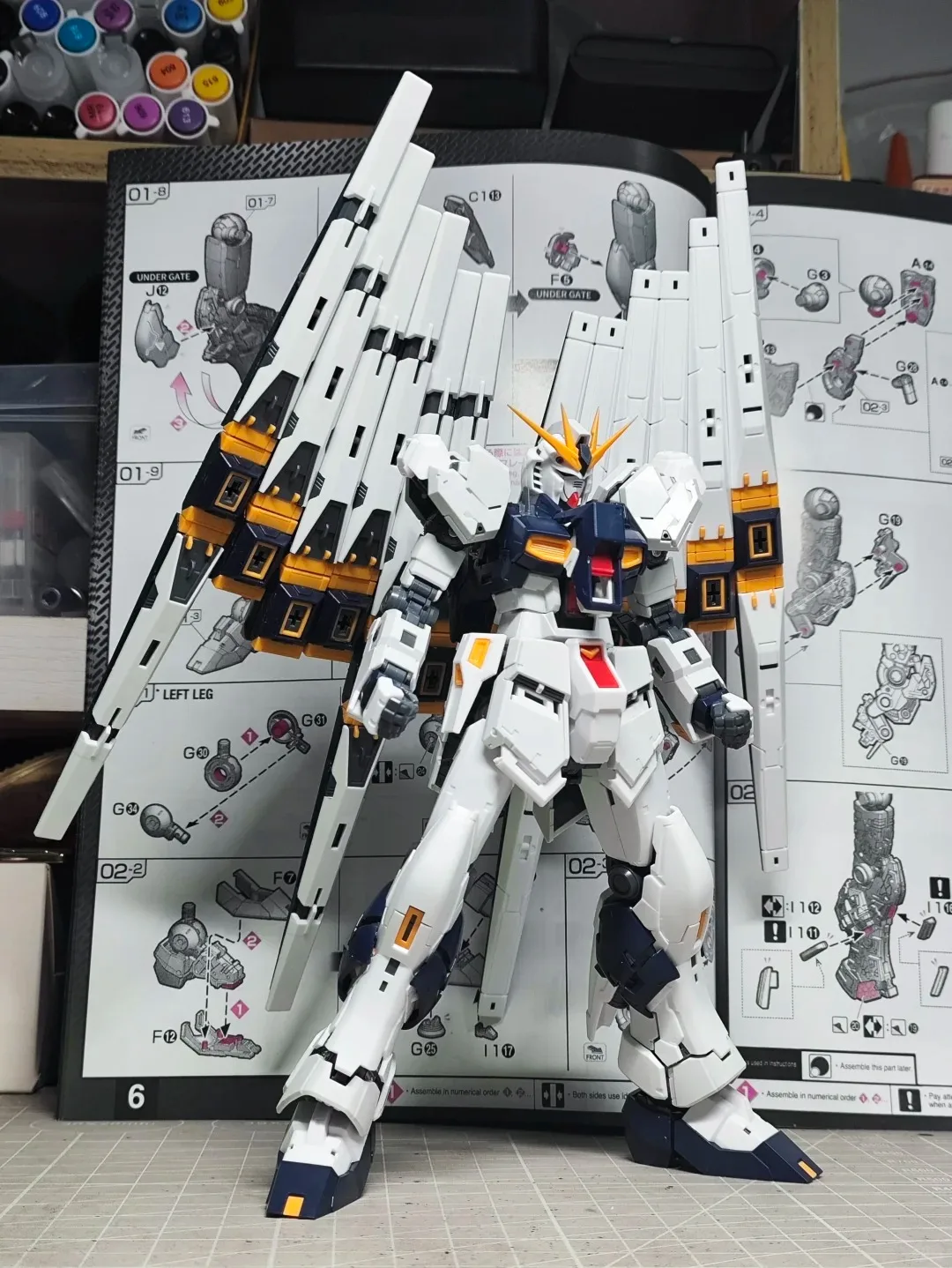 GAOGAO RG 1/144 V Nu 組立モデルキット RX-93 ダブルフィンファンネル
