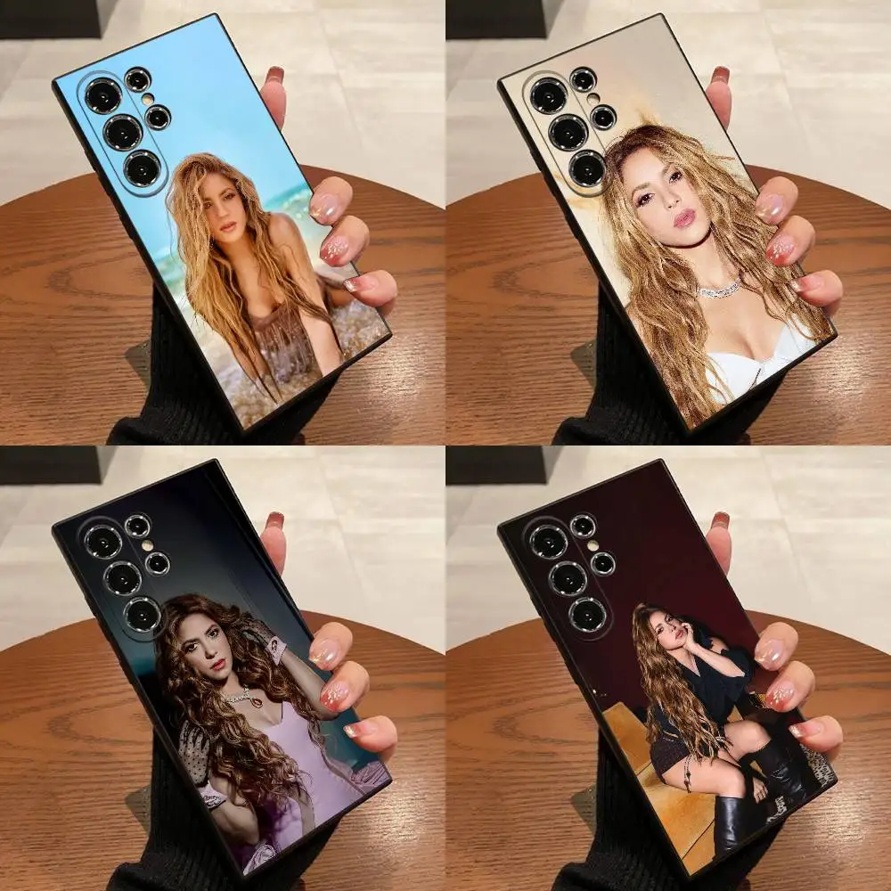 

Phone Case For Samsung S21,S30,S25,S22,S23,S20,S24,Fe,Lite,5G,Ultra,Plus Black Singer S-Shakira Cover