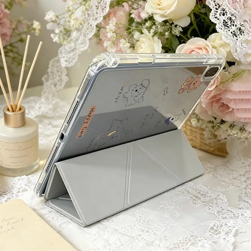 3+Y Multi-Angle Stand Cover For IPad Mini6 8.3 Air3 10.5 Pro11 iPad 10.2 7/8/9 4/5th 10.9 10th iPad A16 2025 11th Air11/13 4