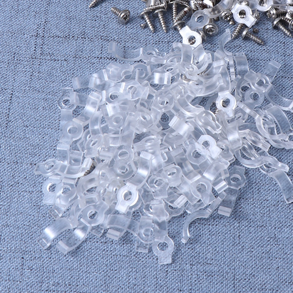 

100 pcs Led Strip Mounting Brackets Fixing Clips For 8Mm Waterproof Strip Light Smd 2835 5050 Bar Light Attachment Clip Ultra