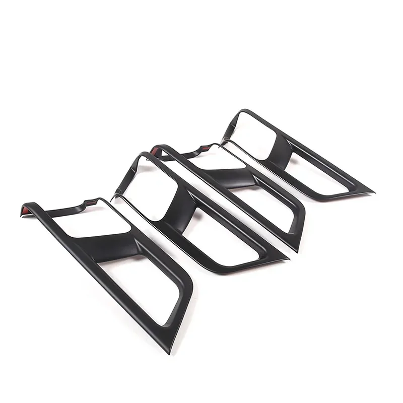 

For Rivian R1T R1S 2022-2025 ABS Carbon Fiber Car Door Inner Bowl Frame Cover Trim Interior Car Accessories