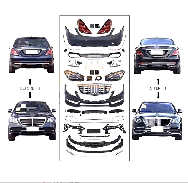 

Mercedes S Class W222 Accessories W222 Bodykit for 2014-2020 Mercedes Benz S Cass Facelift Mercedes W222 Maybach Body Kit