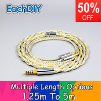 TypeS 23AWG Litz Shield Silver OCC Earphone Cable For Hifiman HE1000v2 HE6se Sundara Ananda v3 HE1000se  he400se Arya LN008920