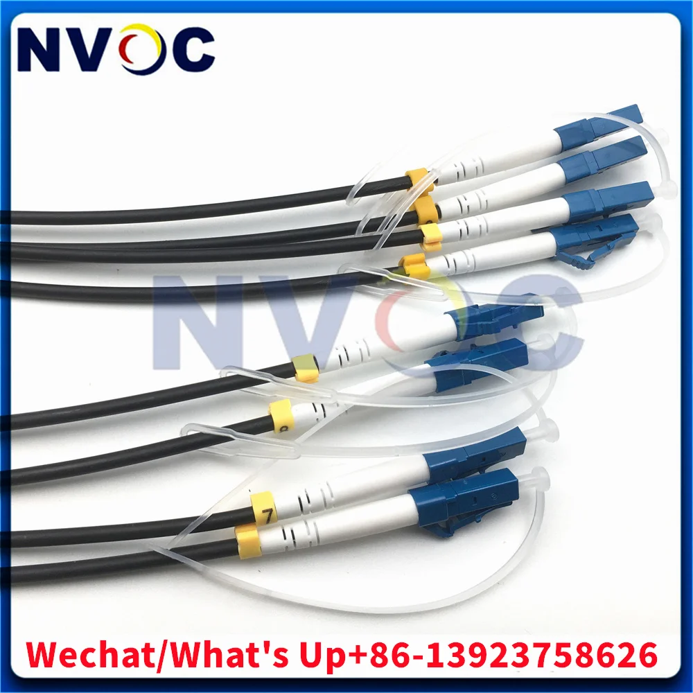 SM,8C G657A1، كابل TPU 100M 150M 200M اثنين PDLC/UPC(4core) SC/FC/STUPC 8Cores سلك تصحيح الألياف المدرعة مع بكرة