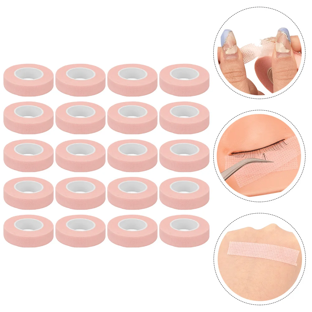 

20pcs Eyelash Extension Tapes Professional Lash Tape For Eyelash Grafting Breathable Non-Woven Fabric Skin-Friendly Under Eye
