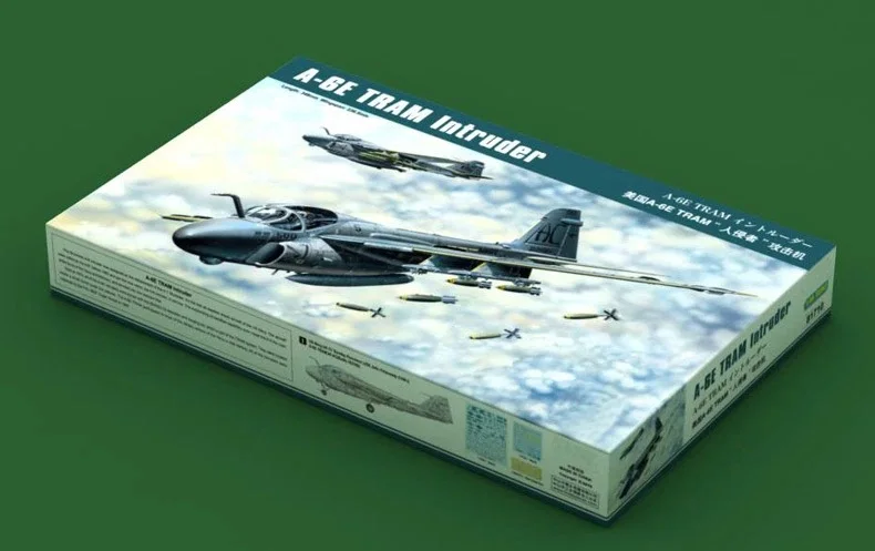 HobbyBoss 81710 1/48 Scale US A6E A-6E TRAM Intruder Attack Plane Aircraft Airplane Craft Plastic Assembly Model Building Kit