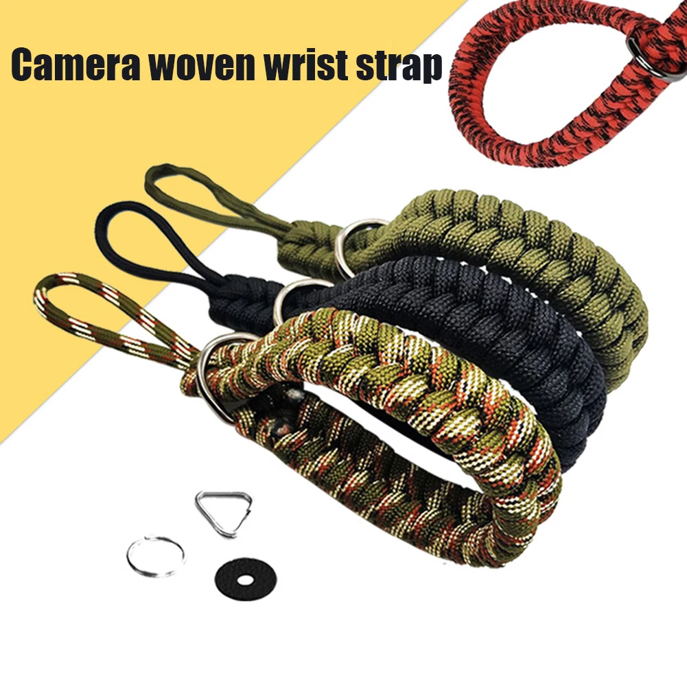 Camera Strap Camera Wrist Strap Quick Release Braided Wrist Strap Lanyard Suitable For Most Cameras Camera Rope Accessories