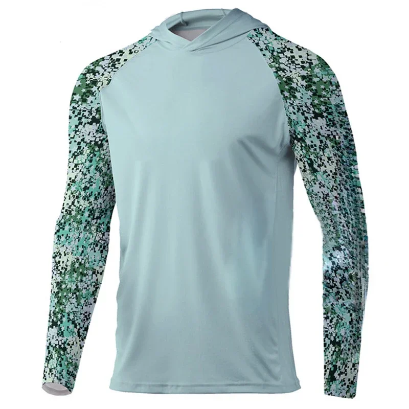 

Hoodie Fishing Shirts Long Sleeve Sunscreen Quick Dry Sweatshirt Summer Breathable UV Resistant Fishing Clothing Pesca