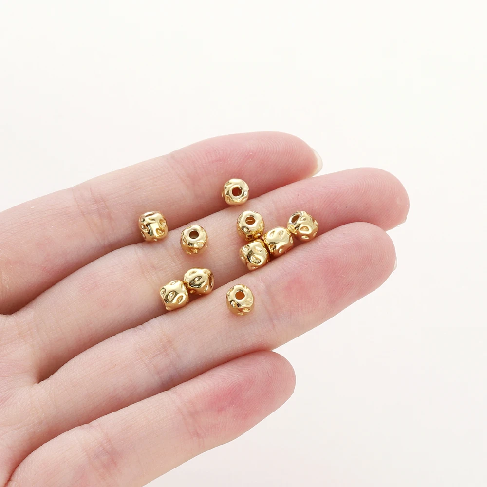 10Pcs/Lot 14/18K Gold Color Plated Brass Strawberry Charms Loose Beads for DIY Necklace Earrings Jewelry Making Supplies