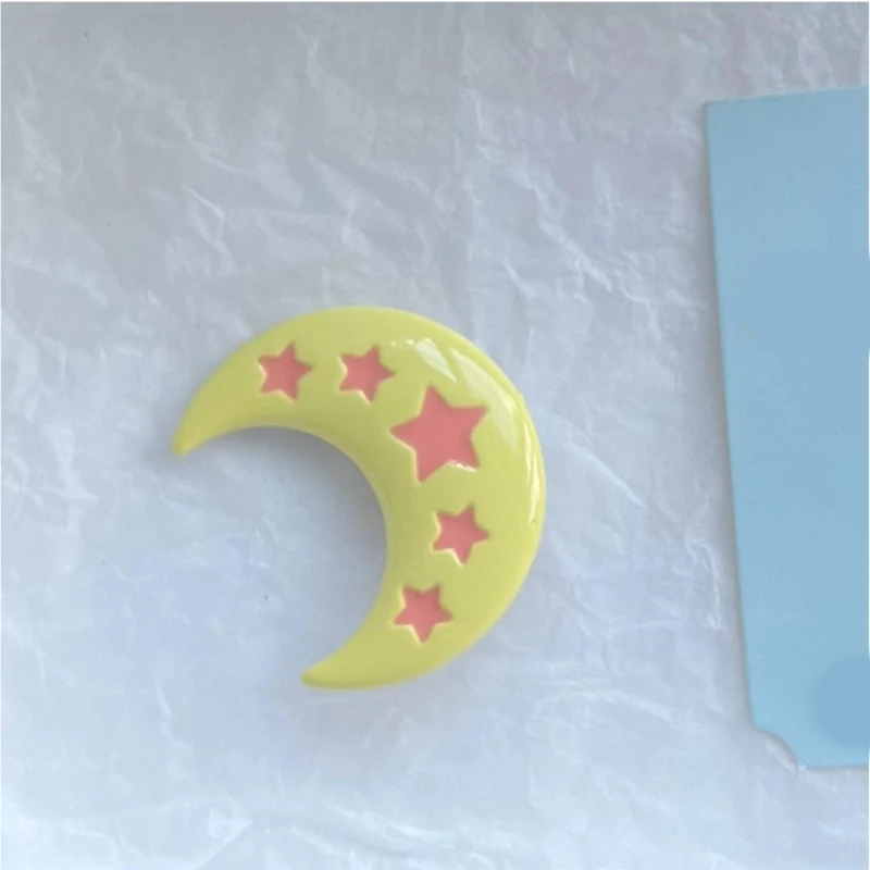 Pinza para con forma luna, horquilla Color dopamina, tocado informal para chica dulce