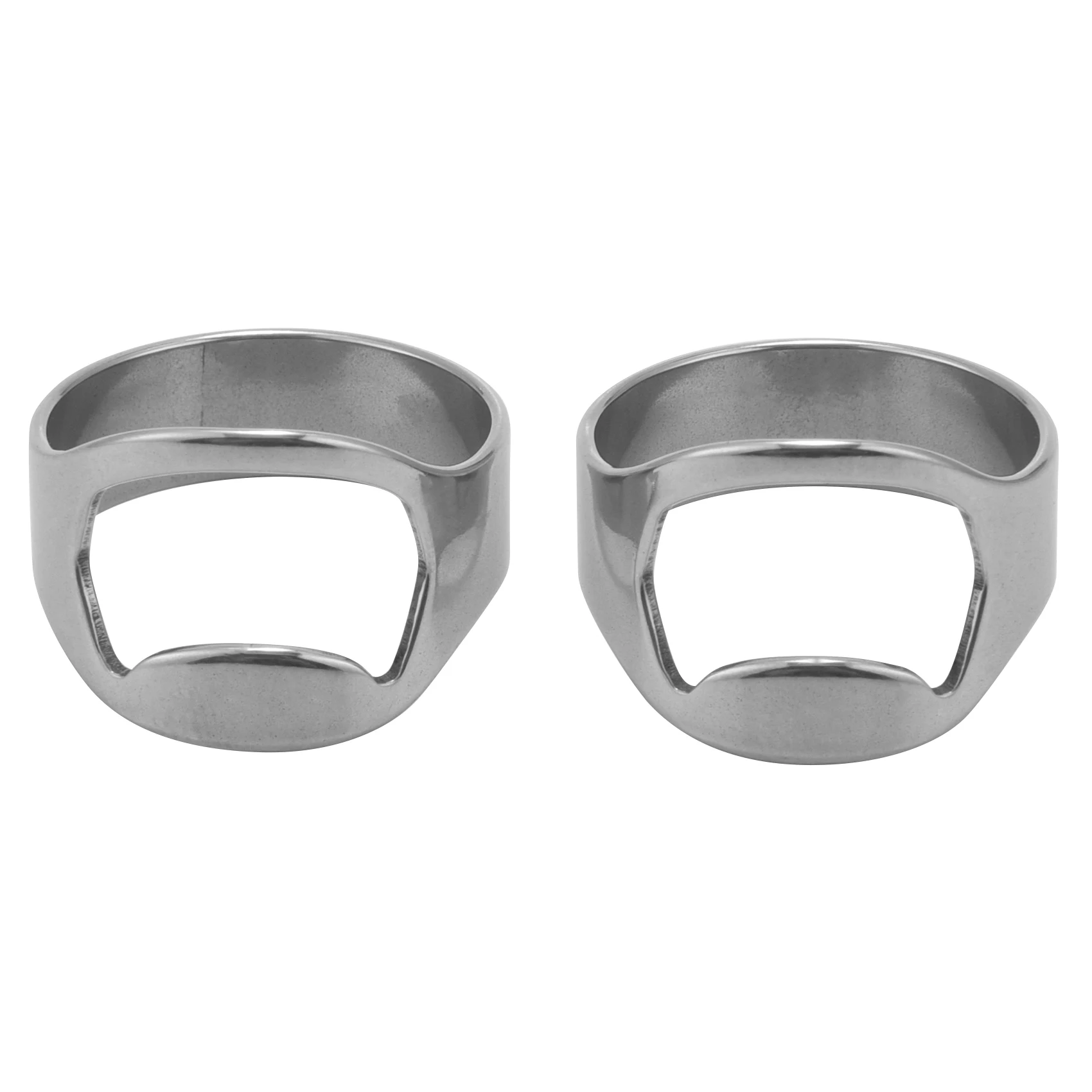 -A14E 2X открывалка для бутылок с кольцом на палец из нержавеющей стали, открывалка для пивных бутылок