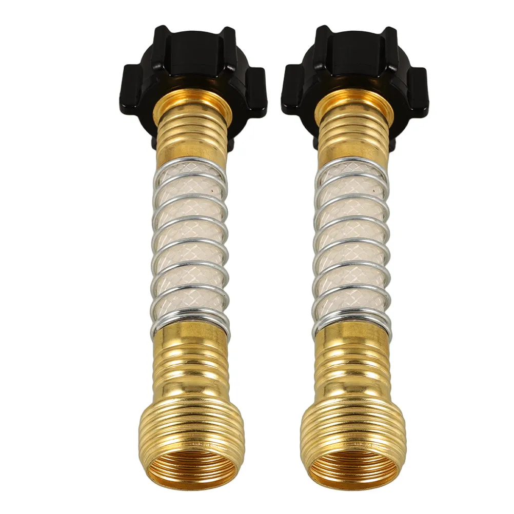 

2Pcs RV Filter Connector Water Hoses Extension High Efficiency Filtration Durable Wide Compatibility Hose Adapter Water Filter