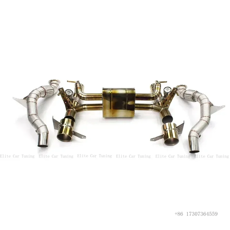 

Горячая продажа: титановый выхлоп для Ferrari 488/GTB/P 3.9TT V8, глушитель Axle-Back, Catback, с клапаном