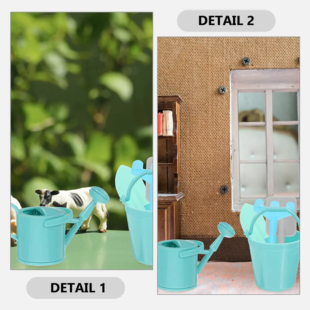 

Набор из 3 мини-лейок: милые садовые инструменты для декора бонсай, композиций из растений, ландшафтного дизайна на открытом воздухе, украшение, маленькие грабли и лопатка