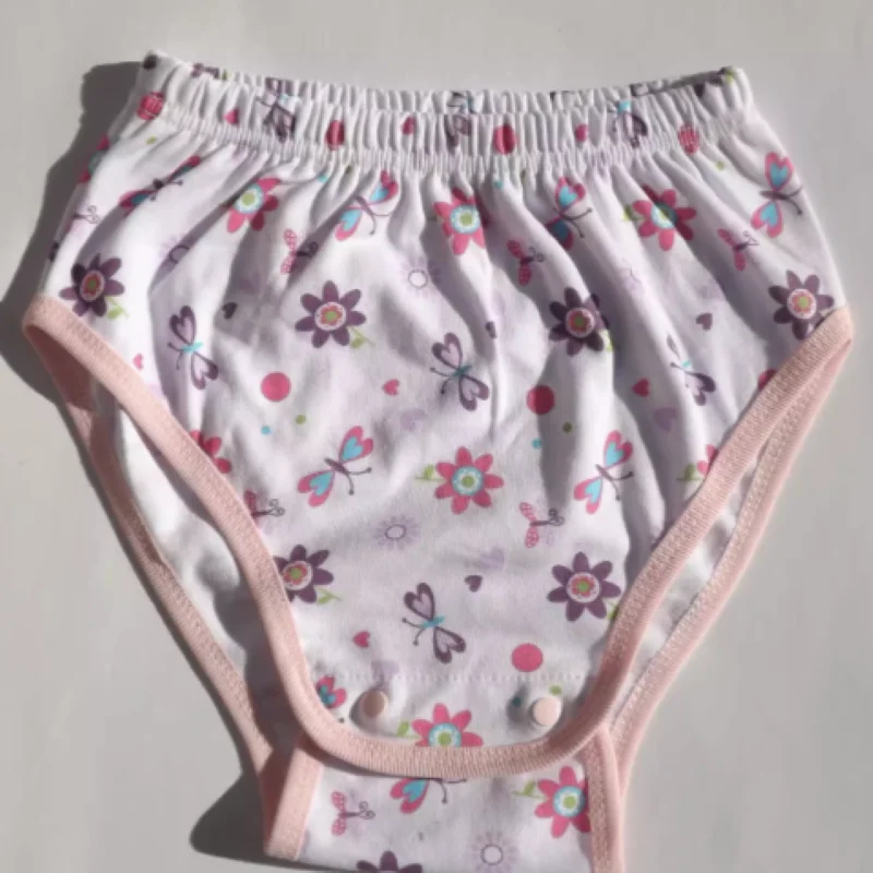

DDLG Adult Adult Baby Cartoon Printed Soft Snap Button Underwear ABDL Diaper Enthusiasts Boys Girl Loose Breathable Home Briefs